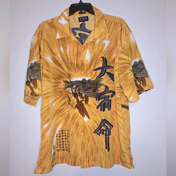 A K.A.D. Clothing Co. Short sleeve button-down anime, graphic shirt. Size XXL - Picture 1 of 9